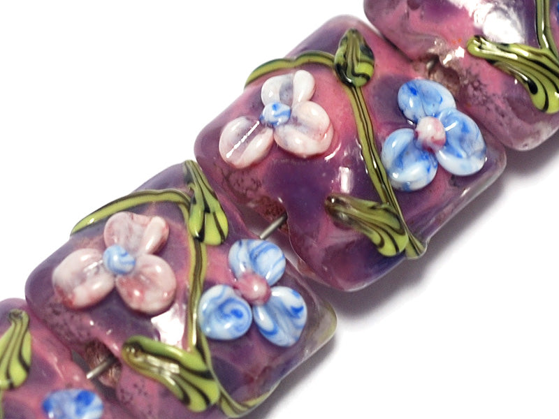 grace lampwork beads artisan handmade glass beads SRA