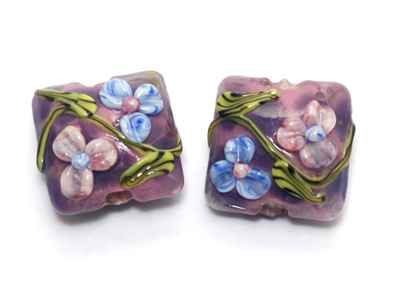 grace lampwork beads artisan handmade glass beads SRA