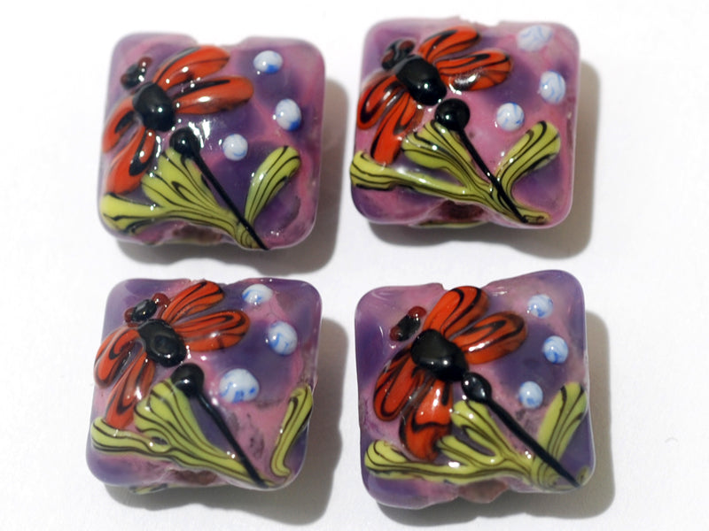 grace lampwork beads artisan handmade glass beads SRA