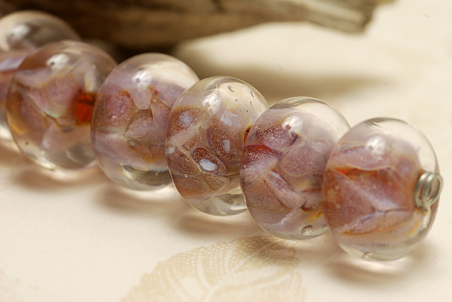 10603201 - Seven Sugar Berry Rondelle Beads