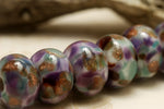 10603301 - Seven Wisteria Skies Rondelle Beads