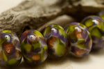 10603401 - Seven Wisteria Garden Rondelle Beads