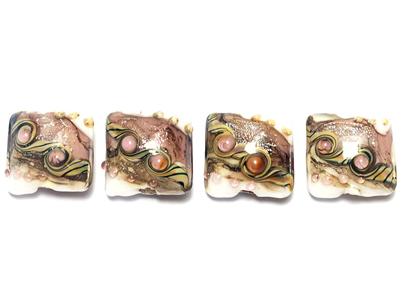 10603514 - Four Blushing Pink Stardust Pillow Beads