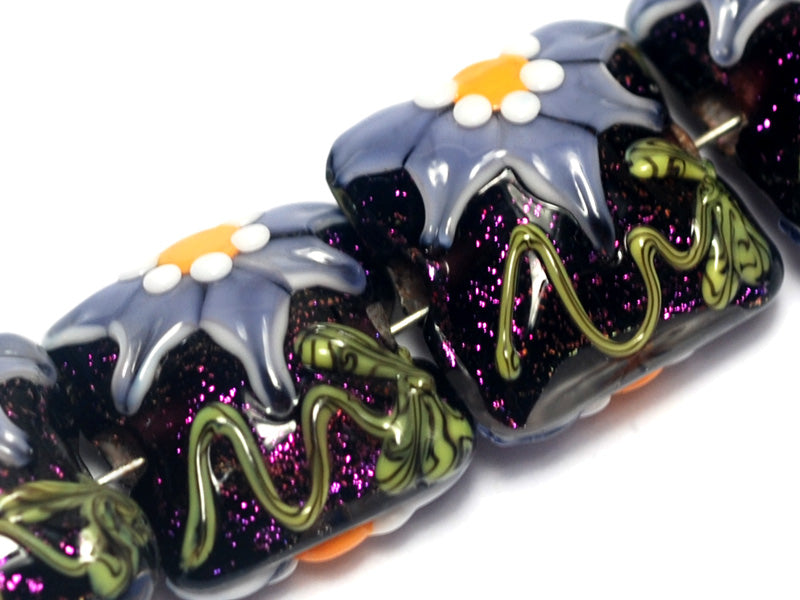 grace lampwork beads artisan handmade glass beads SRA