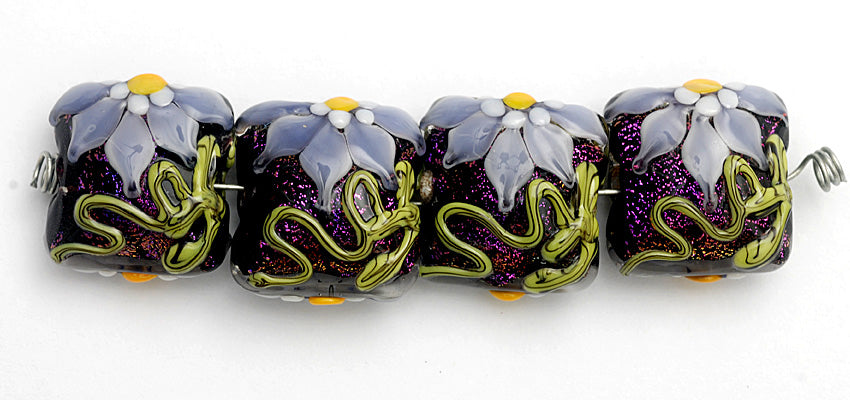 grace lampwork beads artisan handmade glass beads SRA