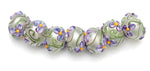 10603901 - Seven Regalia Flower Rondelle Beads