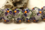 10603901 - Seven Regalia Flower Rondelle Beads
