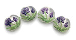 10603912 - Four Regalia Flower Lentil Beads