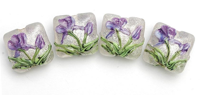 10603914 - Four Regalia Flower Pillow Beads