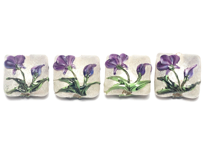 10603914 - Four Regalia Flower Pillow Beads