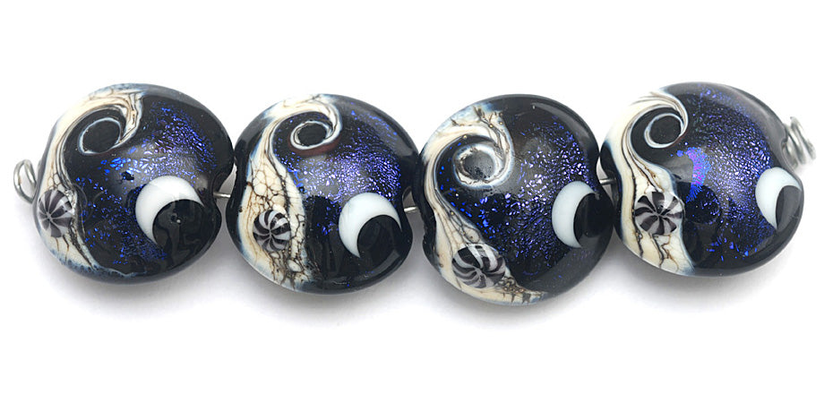 grace lampwork beads artisan handmade glass beads SRA