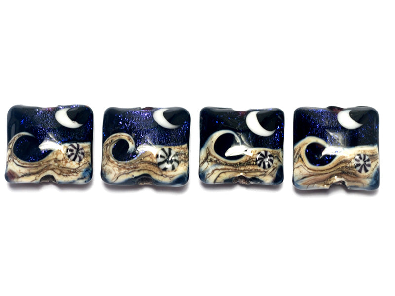 grace lampwork beads artisan handmade glass beads SRA