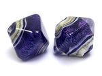 10604307 - Five Indigo Jewel Ridge Crystal  Shaped Beads