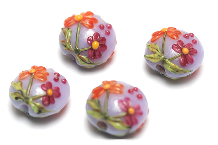 10604412 - Four Morgan's Bouquet Lentil Beads