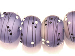 10604841 - Eight Lilac Tea Party Rondelle Beads