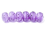 10604921 - Six Lilac Tea Party II Rondelle Beads