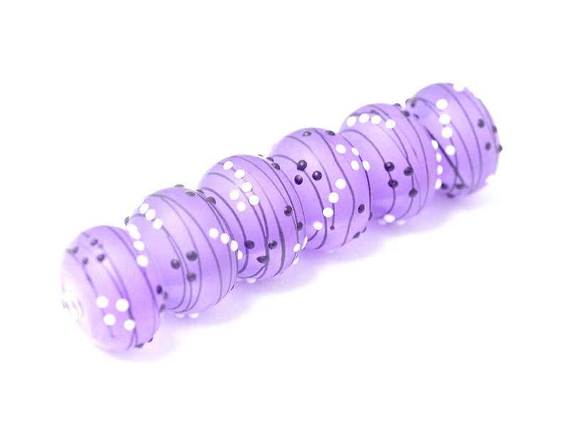 10604921 - Six Lilac Tea Party II Rondelle Beads