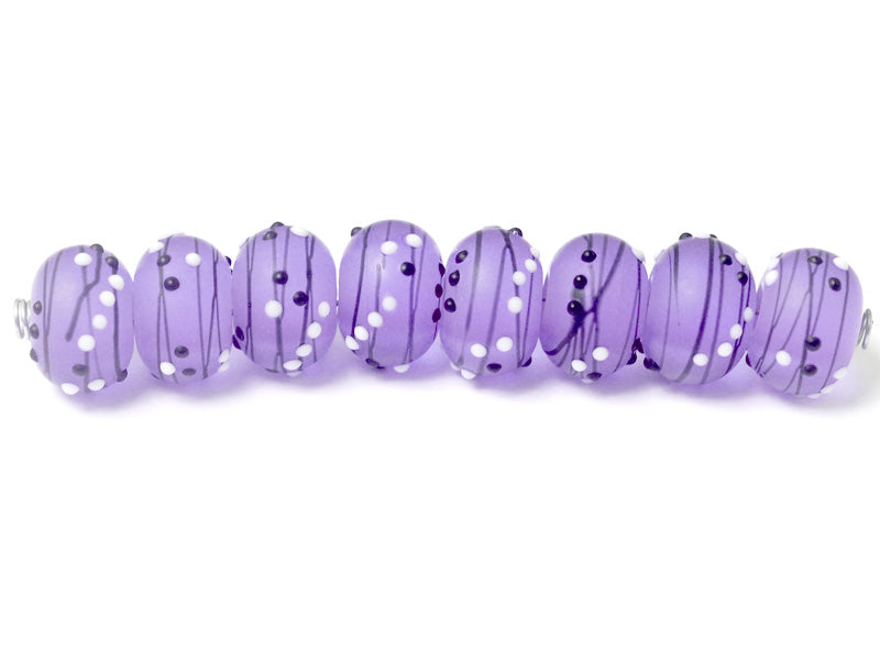 10604941 - Eight Lilac Tea Party II Rondelle Beads