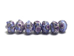 10605201 - Seven Lavender Rock River Rondelle Beads