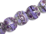 10605202 - Seven Lavender Rock River Lentil Beads