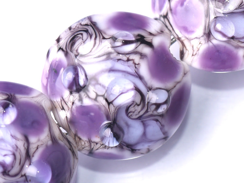 grace lampwork beads artisan handmade glass beads SRA