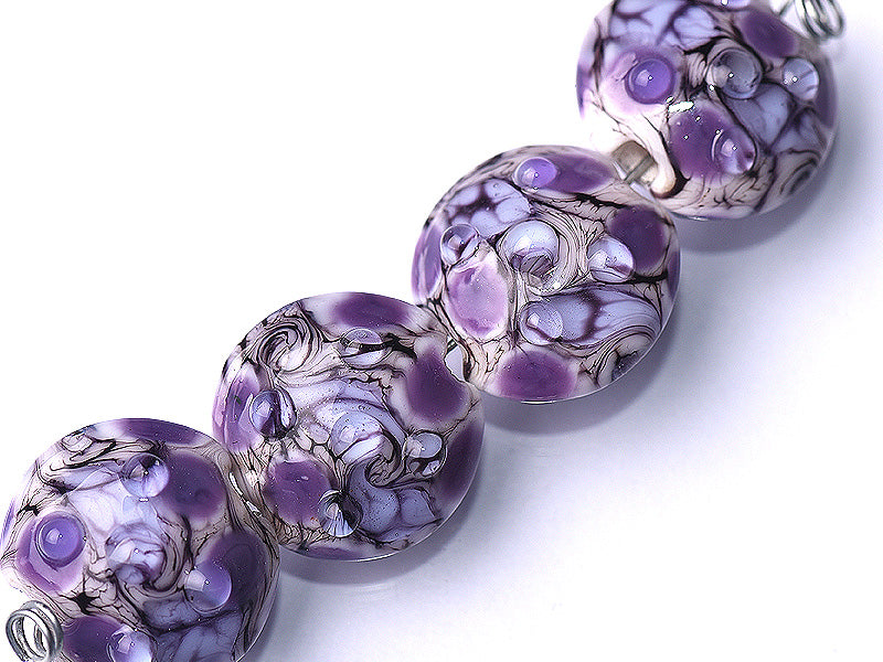 grace lampwork beads artisan handmade glass beads SRA