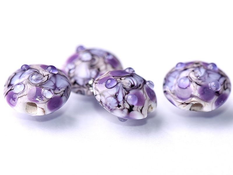 grace lampwork beads artisan handmade glass beads SRA