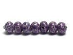 10605301 - Seven Purple Honey Rondelle Beads