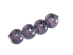 10605512 - Four African Violet Moonlight Lentil Beads