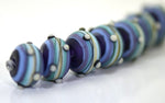 Blue Grace Lampwork Beads
