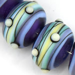 Blue Grace Lampwork Beads