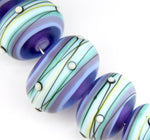 Blue Grace Lampwork Beads