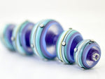 Blue Grace Lampwork Beads