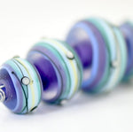 Blue Grace Lampwork Beads