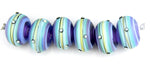 Blue Grace Lampwork Beads