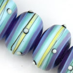 Blue Grace Lampwork Beads