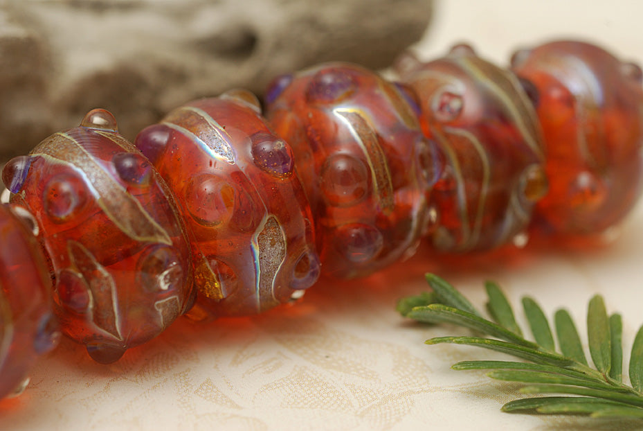 grace lampwork beads artisan handmade glass beads SRA