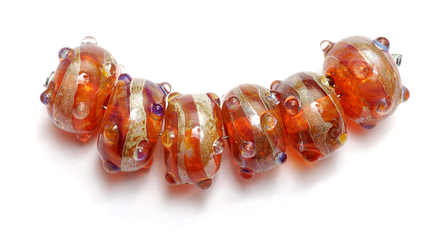 grace lampwork beads artisan handmade glass beads SRA
