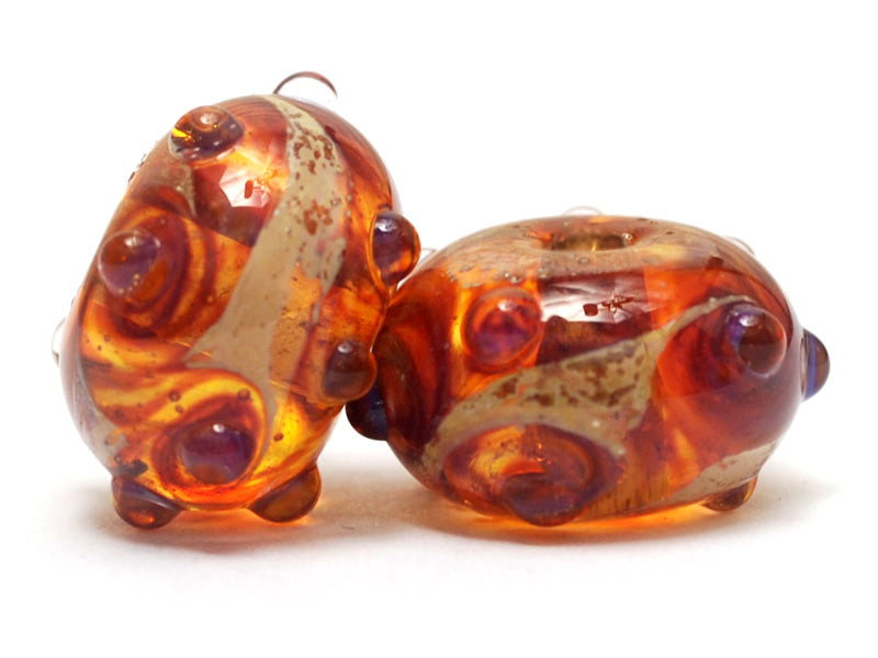 grace lampwork beads artisan handmade glass beads SRA