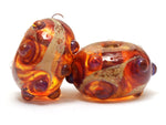 grace lampwork beads artisan handmade glass beads SRA