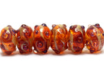 grace lampwork beads artisan handmade glass beads SRA