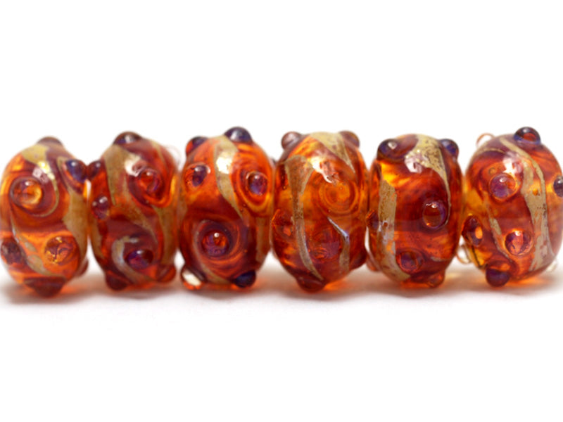 grace lampwork beads artisan handmade glass beads SRA