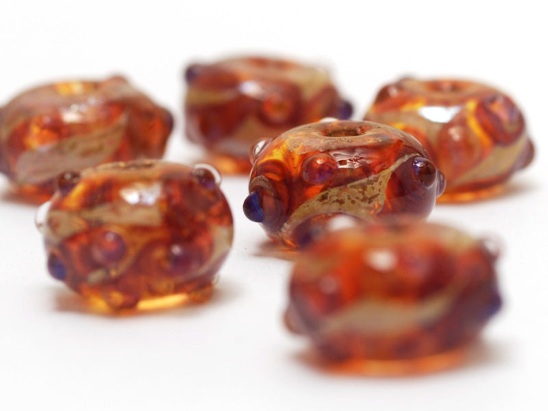grace lampwork beads artisan handmade glass beads SRA