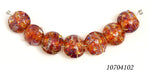10704102 - Seven Orange Lentil Beads