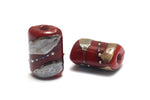 10204203 - Six Regal Red Mini Kaleras Beads