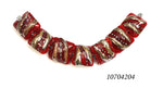 10704204 - Seven Regal Red Metallic Pillow Beads