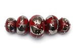 grace lampwork beads artisan handmade glass beads SRA