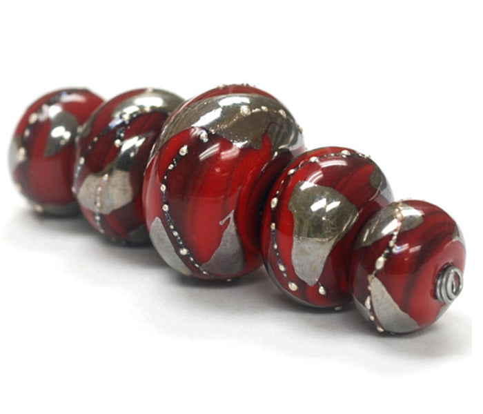 grace lampwork beads artisan handmade glass beads SRA