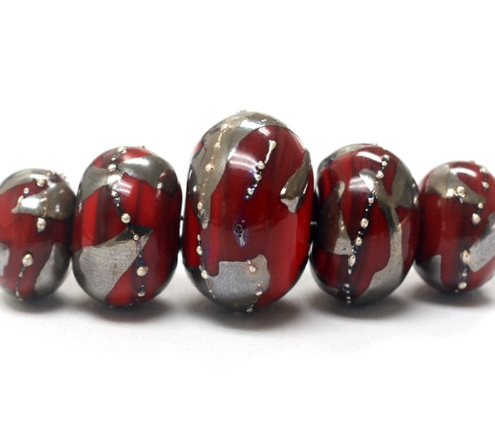 grace lampwork beads artisan handmade glass beads SRA