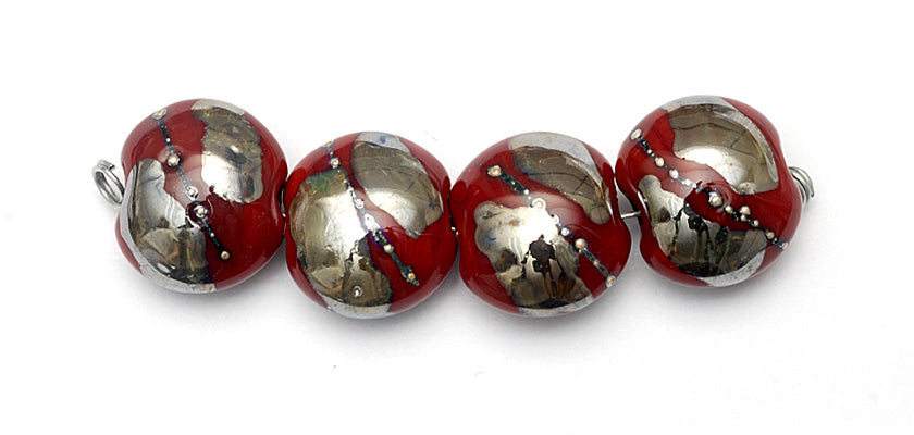grace lampwork beads artisan handmade glass beads SRA